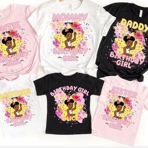 Gracie Custom Birthday Shirt Corner Family Matching Birthday Girl Shirt Birthday Shirt Mommy Daddy of Birthday Girl Tee Custom Birthday Tees