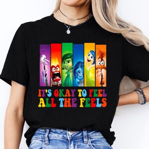 Disney Inside Out It&#39;s Okay To Feel All The Feels Shirt Mental Health Shirt Inclusion Shirt Speech Therapy Shirt BCBA Shirt Para Shirt