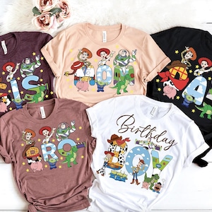Custom Toy Story Birthday T-Shirt Mom Of The Birthday Boy Dad Of The Birthday Boy Tee Disney Family Celebration Shirt Parent Shirt HB Gift