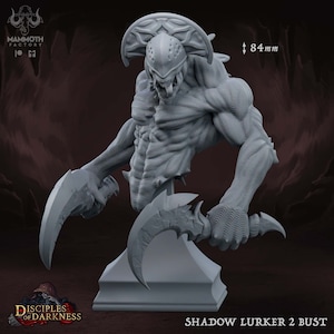 Shadow Lurker, Bust - Disciples of Darkness - Display Figurine - Mammoth Factory - RPG Tabletop - Dungeons & Dragons - Wargaming