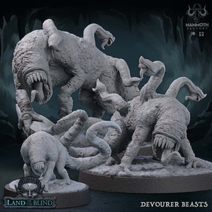 Devourer Beasts - Land of the Blind - 32mm Scale (50/25mm Base) - Mammoth Factory - RPG Tabletop - Dungeons and Dragons - Wargaming
