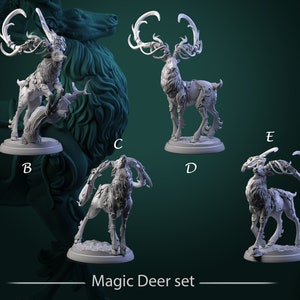 Magic Deer- Prairie Legends - 25mm Base - White Werewolf Tavern - RPG Tabletop - Dungeons and Dragons - Pathfinder