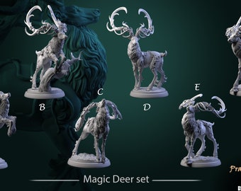 Magic Deer- Prairie Legends - Base da 25 mm - Taverna del lupo mannaro bianco - Tavolo da gioco di ruolo - Dungeons and Dragons - Pathfinder