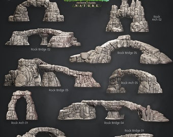 Desert Terrain - Giant Bridges and Arches - Scatter Terrain - Terrain Essentials -  CastNPlay - Dungeons and Dragons