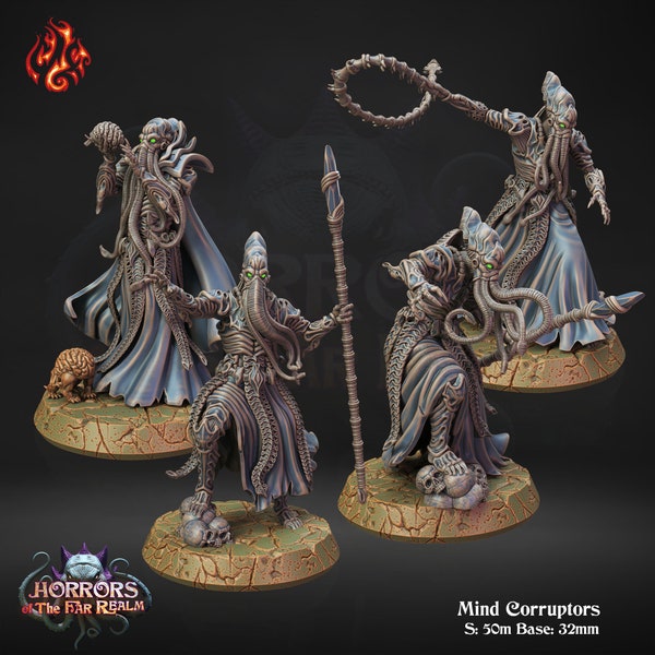 Mind Corruptor's - Horrors of the Far Realm - 32mm Basis - CrippledGodschmiede - Dungeons and Dragons - Pfadfinder