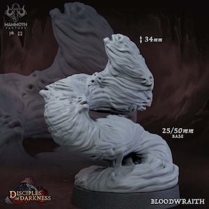 Bloodwraith - Disciples of Darkness - 32mm Scale (25mm Base) - Mammoth Factory - RPG Tabletop - Dungeons & Dragons - Wargaming