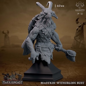 Beastkin Witherling, Bust - Mark of the Beast - Display Figurine - Mammoth Factory - RPG Tabletop - Dungeons and Dragons - Wargaming