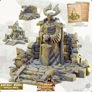 The Unknown Knight, Display Statue - Ancient Ruins - Exterior Scatter Terrain - Terrain Essentials III -  CastNPlay - D&D - Wargaming