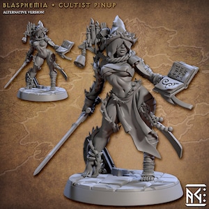 Melmora&#39;s Heroes - Rodburg Cultist of Melmora - 32mm Scale - Designed by Artisan Guild - Dungeons and Dragons - Pathfinder