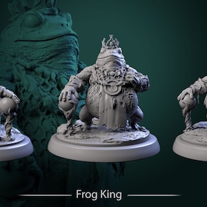 Froschkönig - Forest Shadow - 32 mm Skala (50 mm Basis) - White Werewolf Gasthaus - TTRPG - Wargaming - Dungeons & Dragons