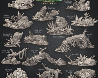 Jungle Terrain - Jungle Core Set - Scatter Terrain - Terrain Essentials -  CastNPlay - Dungeons and Dragons