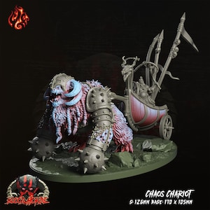 Chaoswagen - Blut Horde - 170 mm x 105 mm Ovalbasis - CrippledGodschmiede - Dungeons and Dragons - Pfadfinder