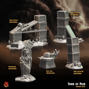 Tombs of Pain  - Tombs of Pain - Scatter Terrain - CrippledGodFoundry - Dungeons & Dragons - Wargaming
