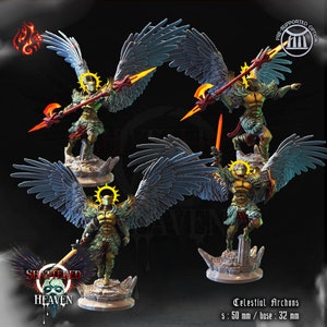 Celestial Archons - Shattered Heaven - 32 mm Base - CrippledGodschmiede - Dungeons and Dragons - Pathfinder