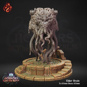 Elder Brain - Horrors of the Far Realm - 100mm Base - CrippledGodFoundry - Dungeons and Dragons - Pathfinder
