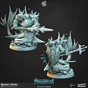 The Queens Brutes - Merghouls - 40mm Base - CastNPlay - Dungeons and Dragons - Pathfinder