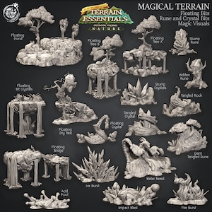 Magical Terrain - Scatter Terrain - Terrain Essentials -  CastNPlay - Dungeons and Dragons