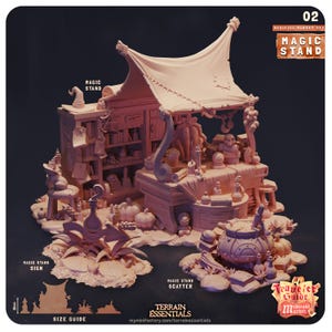 Magic Stand - Medieval Market - Scatter Terrain - Terrain Essentials by  CastNPlay - D&D - Wargaming - Tabletop Gaming