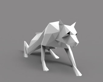 Doberman Paper Craft / Dıy / Metal Craft / Papercraft Working / Dxf /Dwg / Pdf / Svg