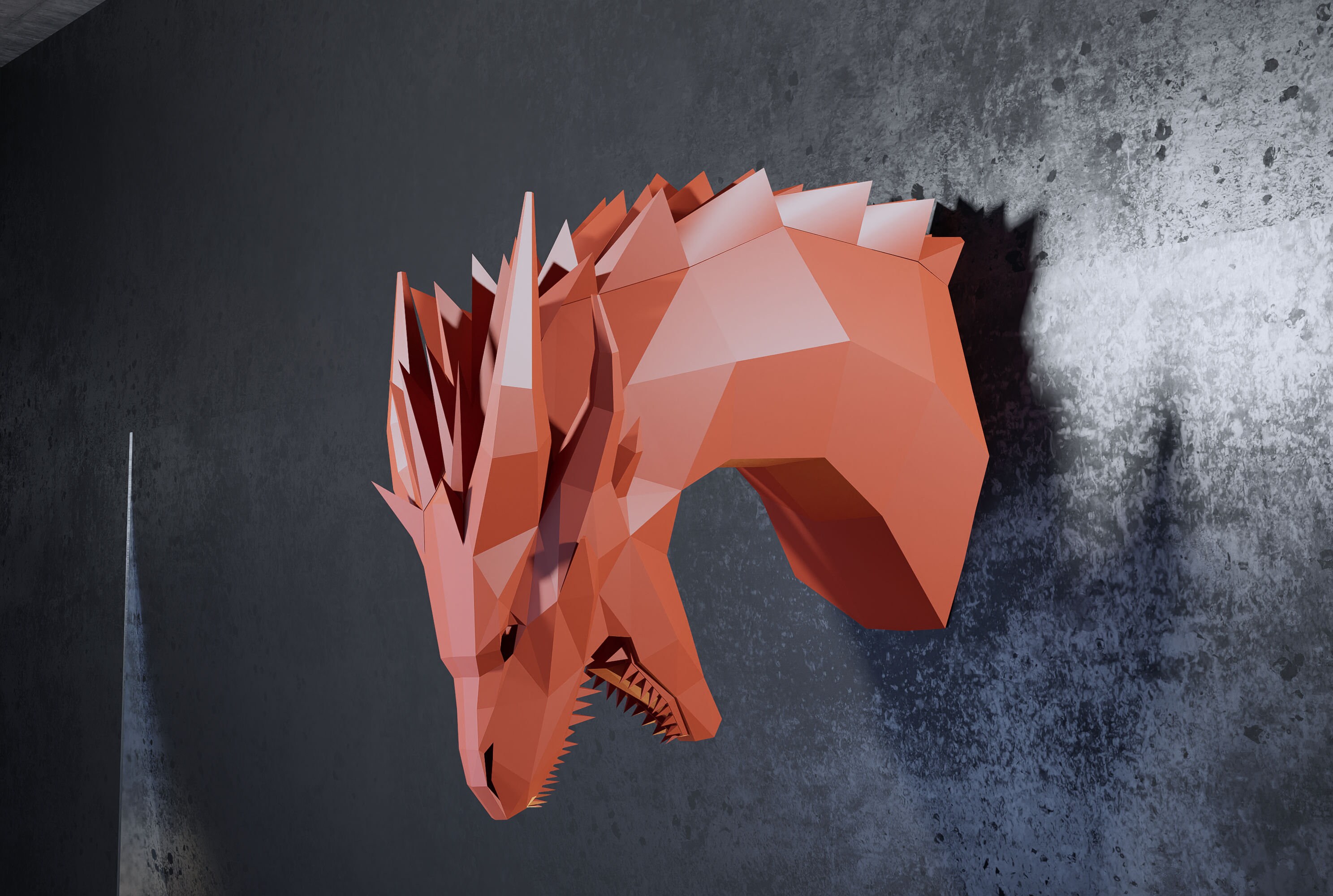 Dragon Dragon Papercraft Origami DIY Paper Craft Model Etsy Ireland