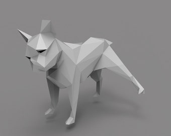 Bulldog Paper Craft / Dıy / Metal Craft / Papercraft Working / Dxf /Dwg / Pdf / Svg