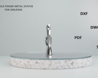 Mıddle Fınger Metal Welding / Dıy / Metal Craft / Metal Working / Dxf /Dwg / Pdf / Svg