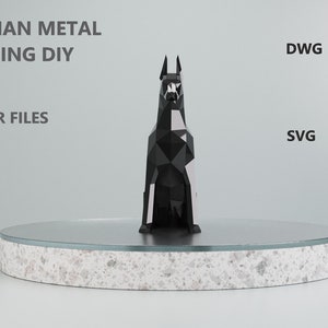 Doberman Metal Welding / Dıy / Metal Craft / Metal Working / Dxf /Dwg / Pdf / Svg