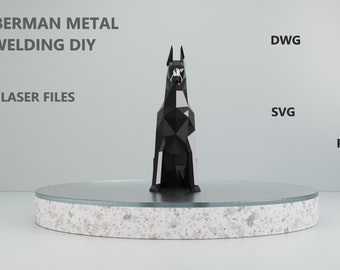 Doberman Metal Welding / Dıy / Metal Craft / Metal Working / Dxf /Dwg / Pdf / Svg