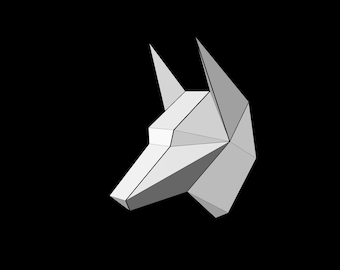 Doberman Head Metal Sculpture Welding Plans (DXF, SVG, PDF)