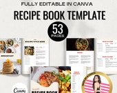 homemade recipe book Canva Templates, family cookbook template, Recipe template, Editable Recipe book Template, editable cookbook template