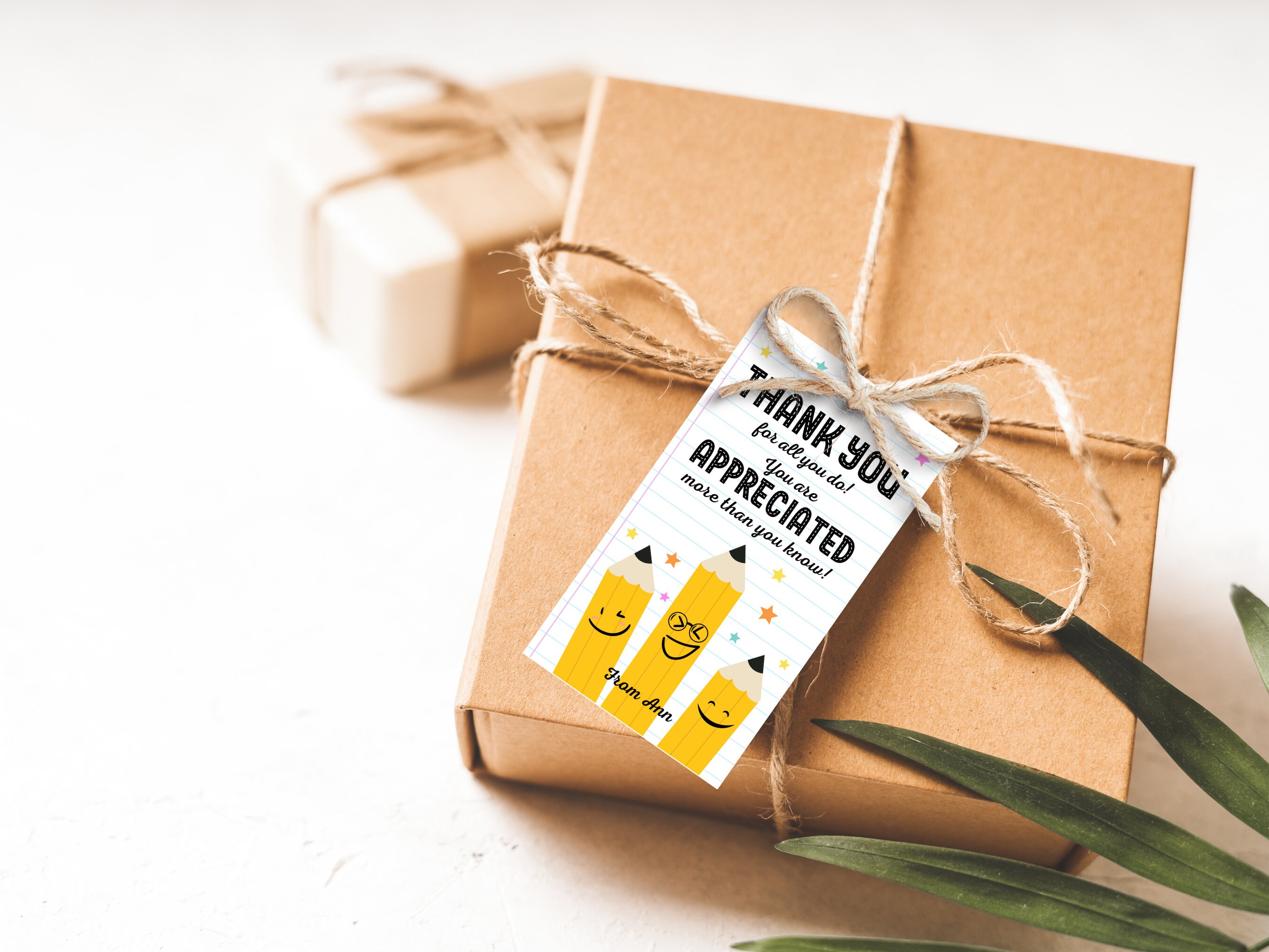 Editable Teacher Appreciation Tags Teacher Tag Thank You Gift Tag End ...