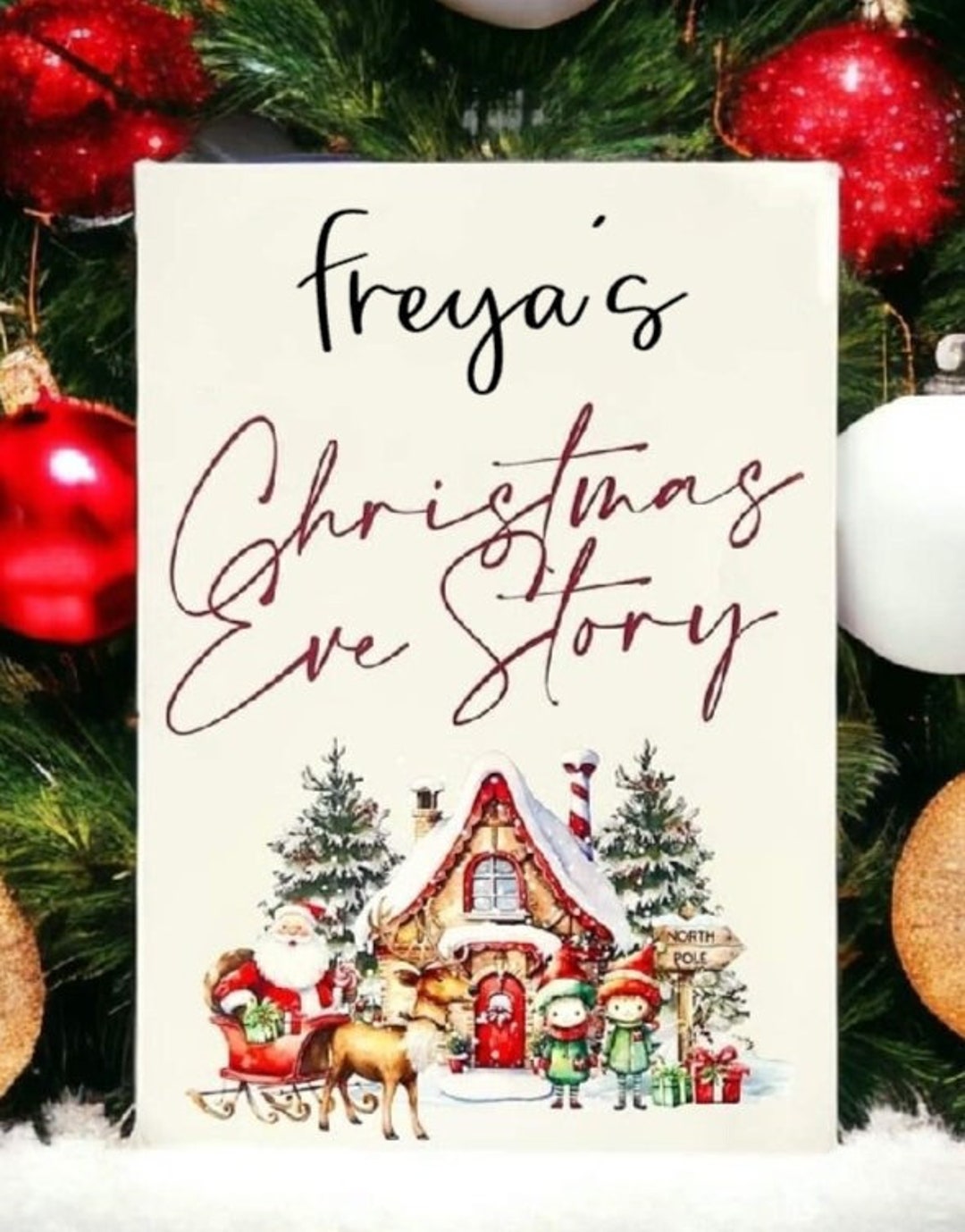 Personalised Christmas Eve Story Book. Etsy