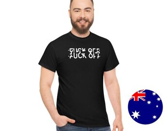 Divide F Off Unisex Heavy Cotton T-Shirt AU