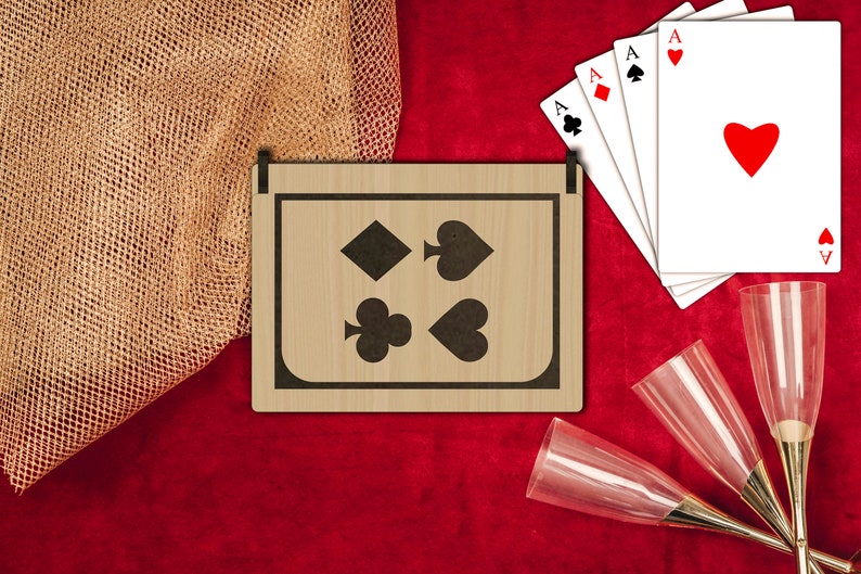 Wooden Laser Cut Playing Card Box, Dxf Cut File, Svg Cut File, Png Cut File, Pdf Cut File2,95 X