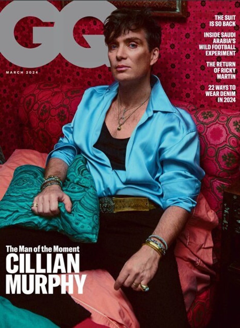 British GQ Cillian Murphy March 2024 PDF zdjęcie 1