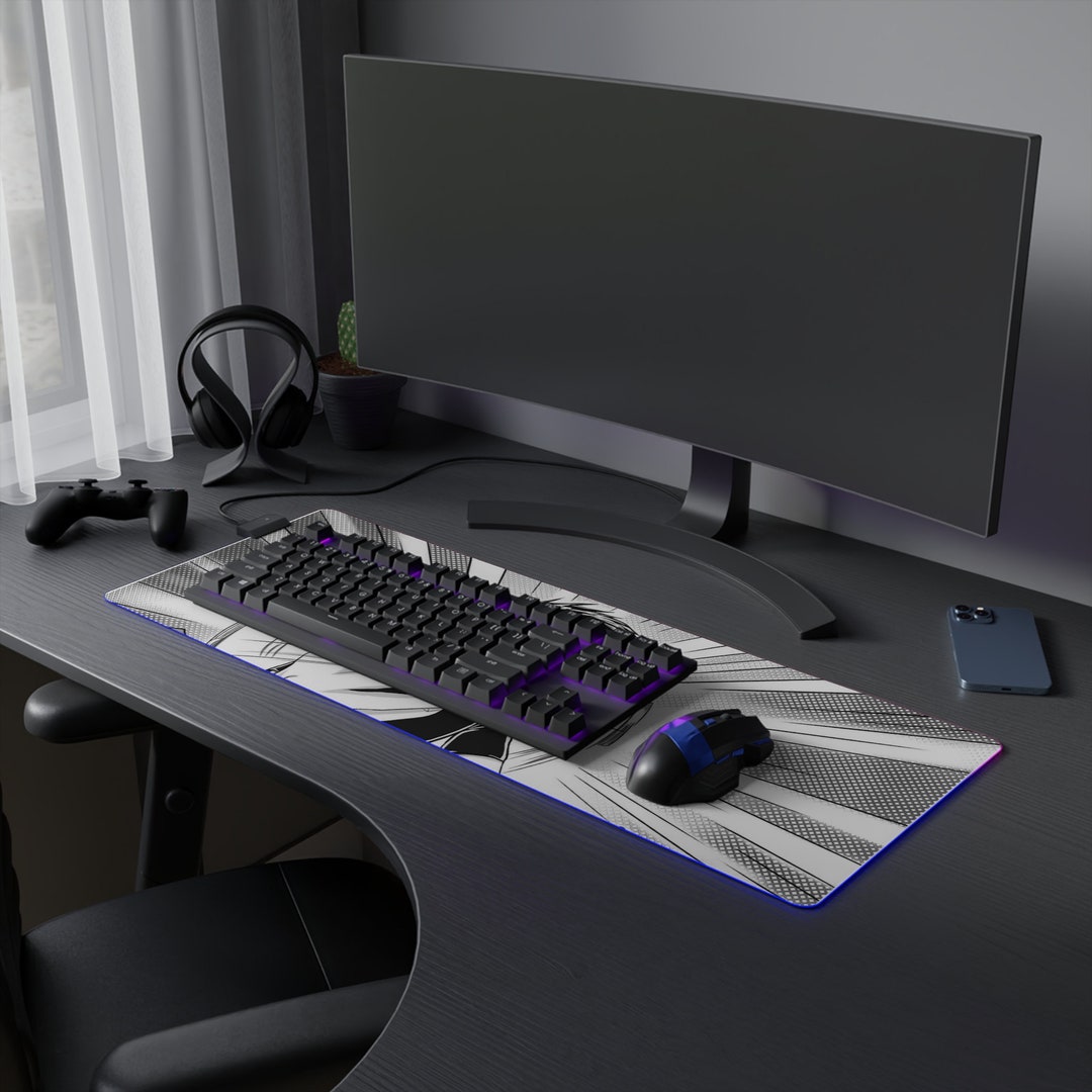 RGB COOL Guy Gaming Mouse Pad, High Quality Printing Led Light Gaming ...