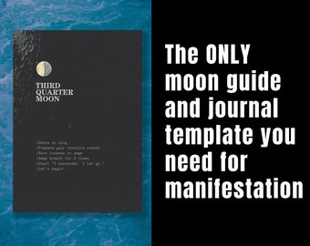 self-care moon workbook gift for women menal wellness gift meditation astrology journal