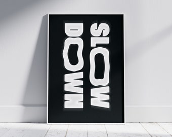 Vintage Slow Down Sign, Slow Down Plaque, Slow Down Wall Sign - Etsy