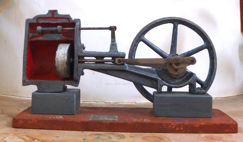 Vintage 1950s Steam Engine Sectional USSR Model - Industrial Science ...