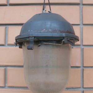 Industrial lamp pendant lamp Industrial light Loft decor Vintage street-lamp Gift for him Home industrial decor  bunker lamp
