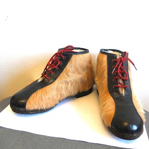 Unique exclusive new winter deer fur boots, handmade gift Deer fur boots best gift personalized gift leather boots