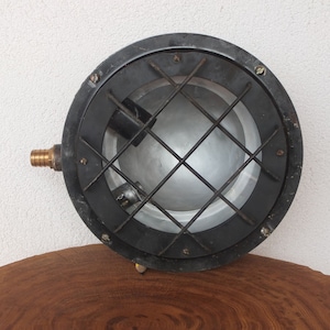 industrial  lamp rare find lamp Industrial light Loft decor Vintage street-lamp Gift for him Home industrial lighting  bunker lamp