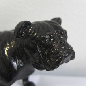 1920s Vintage Bulldog Ceramic Statue Sculpture Made in