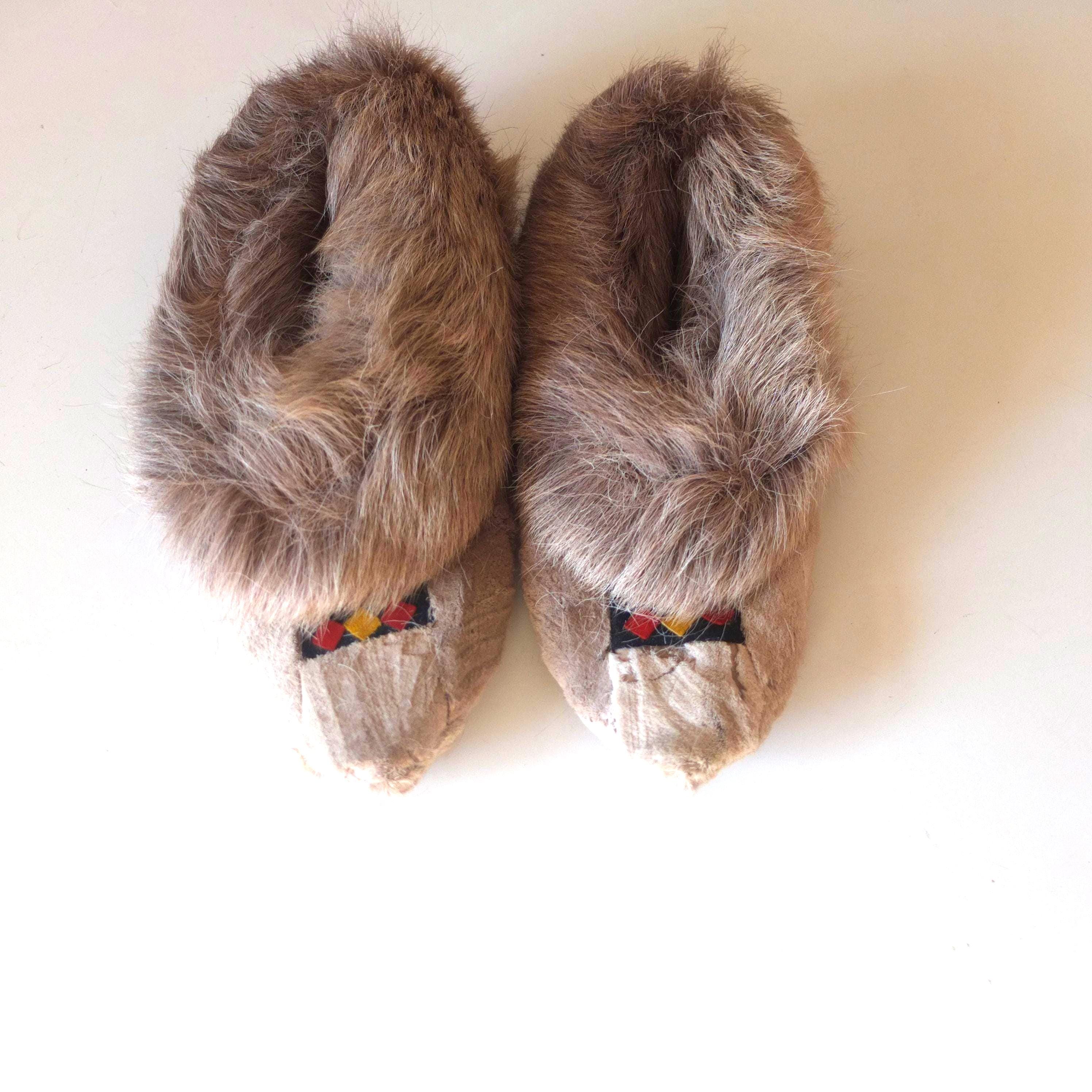Reindeer Leather Slippers - Etsy Canada display picture 1