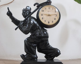 Very rare Soviet mantel clock Molnija. cast iron clock.  Desk clock USSR. Mechanical clock. best gift personalized gift home decor