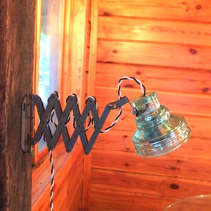 Industrial wall lamp  Vintage scissor lamp Loft Industrial lamp  Industrial light  best gift  Vintage lighting  Retro lamp accordion lamp