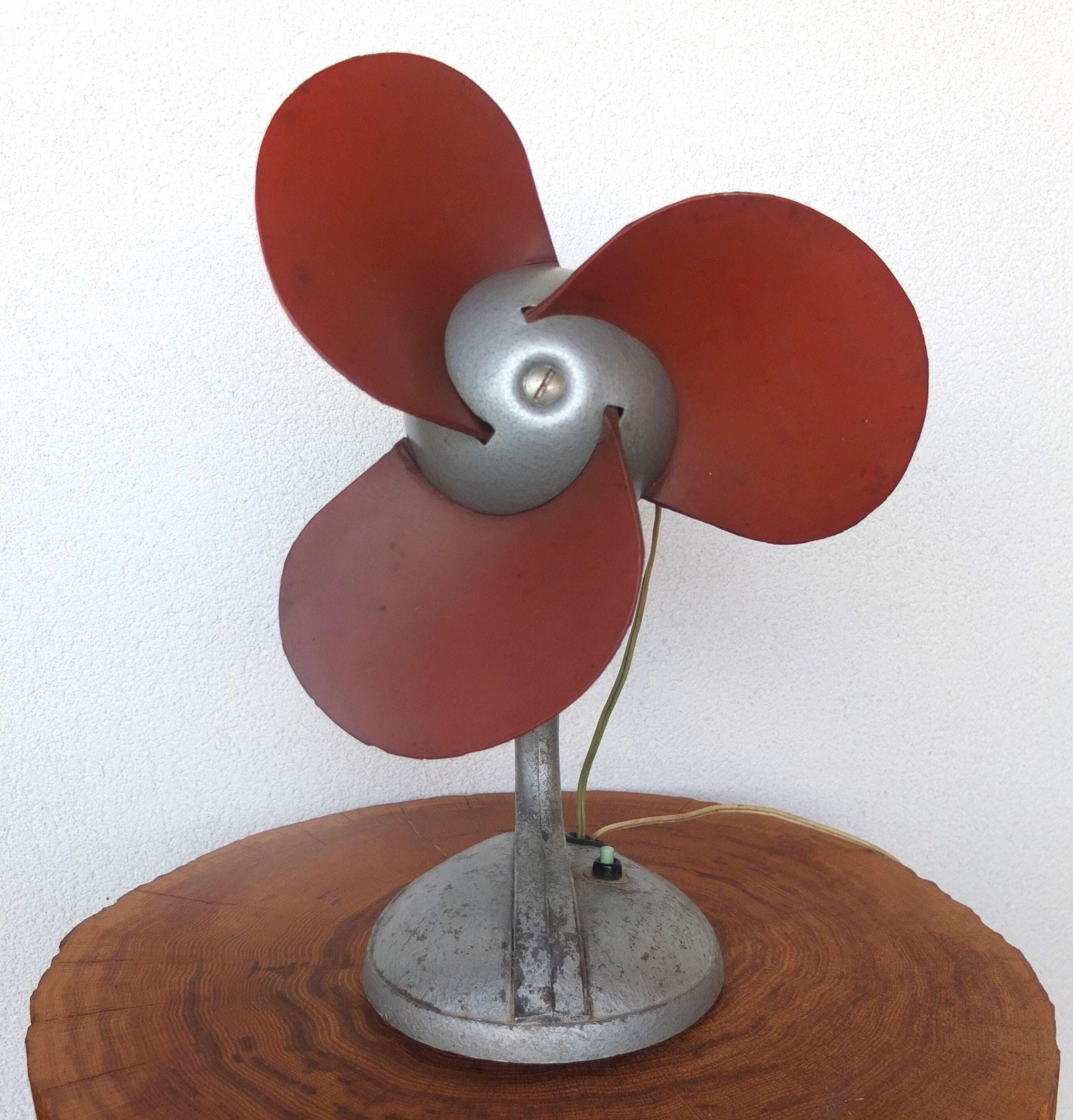 Stand Fan. Vintage Stand Fan. Soviet Industrial Metal Oscillating