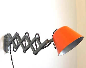 Vintage Industrial Scissor Wall Lamp - USSR Retro Accordion Light
