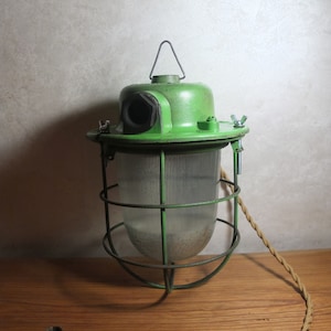 Industrial pendant lamp (original). Loft decor. Vintage street-lamp. Gift for him. Home industrial decor. Vintage lighting. Retro lamp.