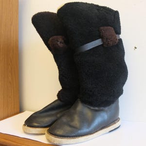 Winter men&#39;s boots Fur Boots  best gift personalized gift  gift for him   vintage boots  leather boots Muklux boots winter military boots